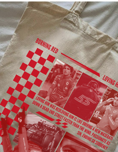 Carlos Sainz x Swifty RED Cotton Tote