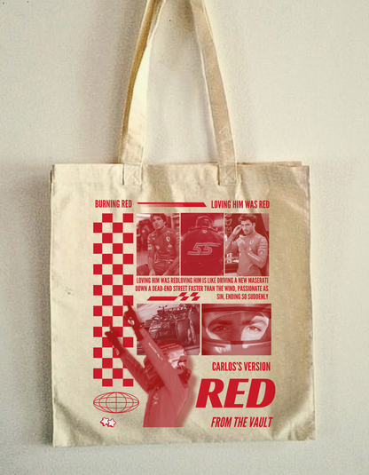 Carlos Sainz x Swifty RED Cotton Tote