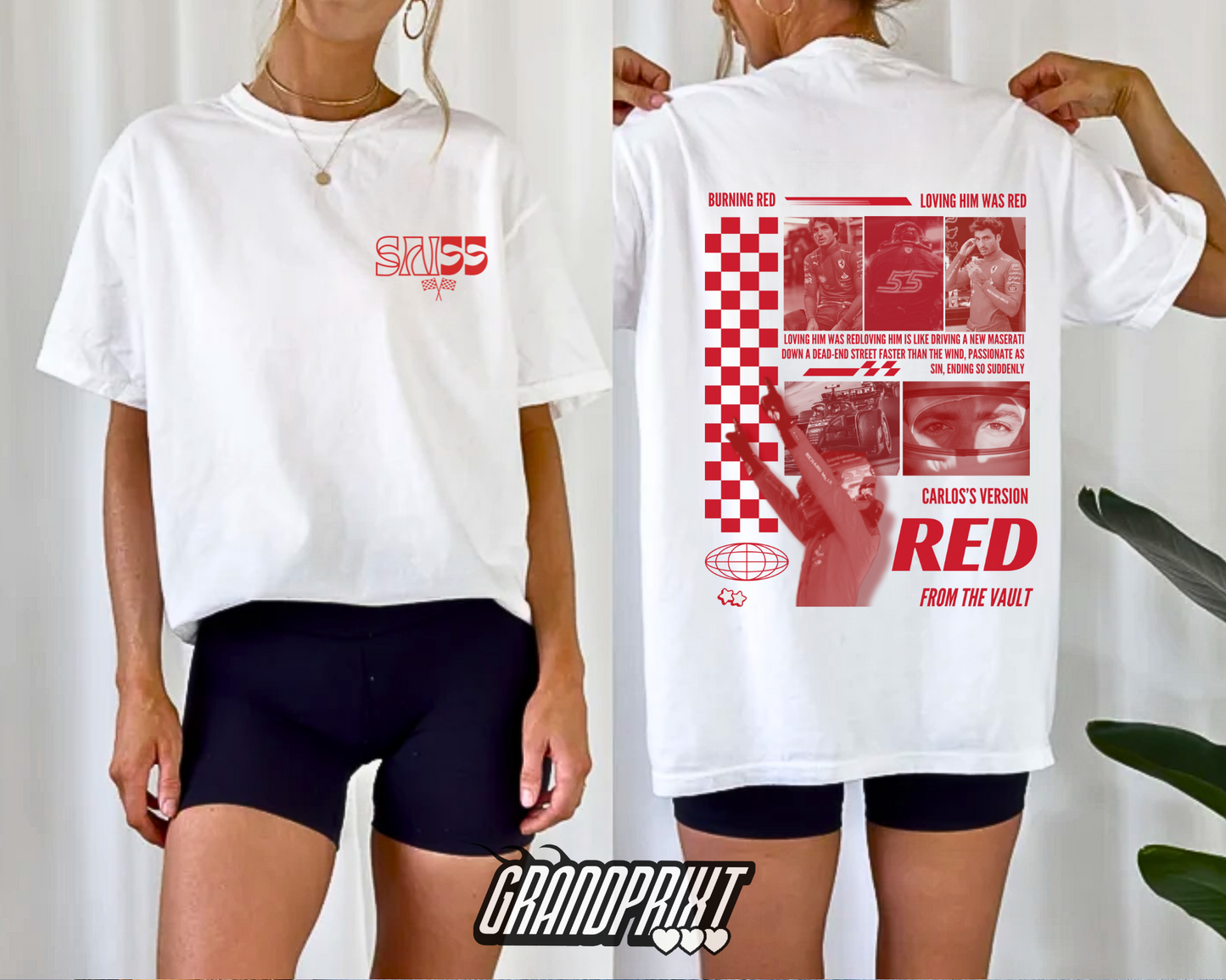 Carlos Sainz x Swifty RED T Shirt