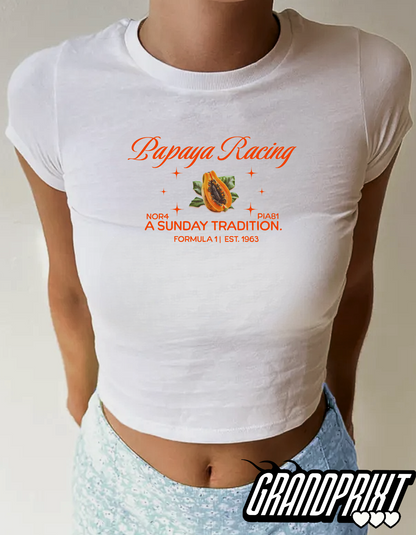 Papaya Racing Baby T / Mclaren F1 Crop Top