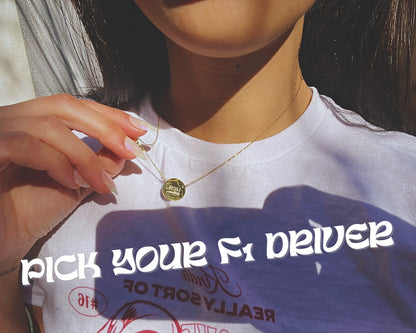 Formula 1 Dainty Necklace / Pick your F1 Driver