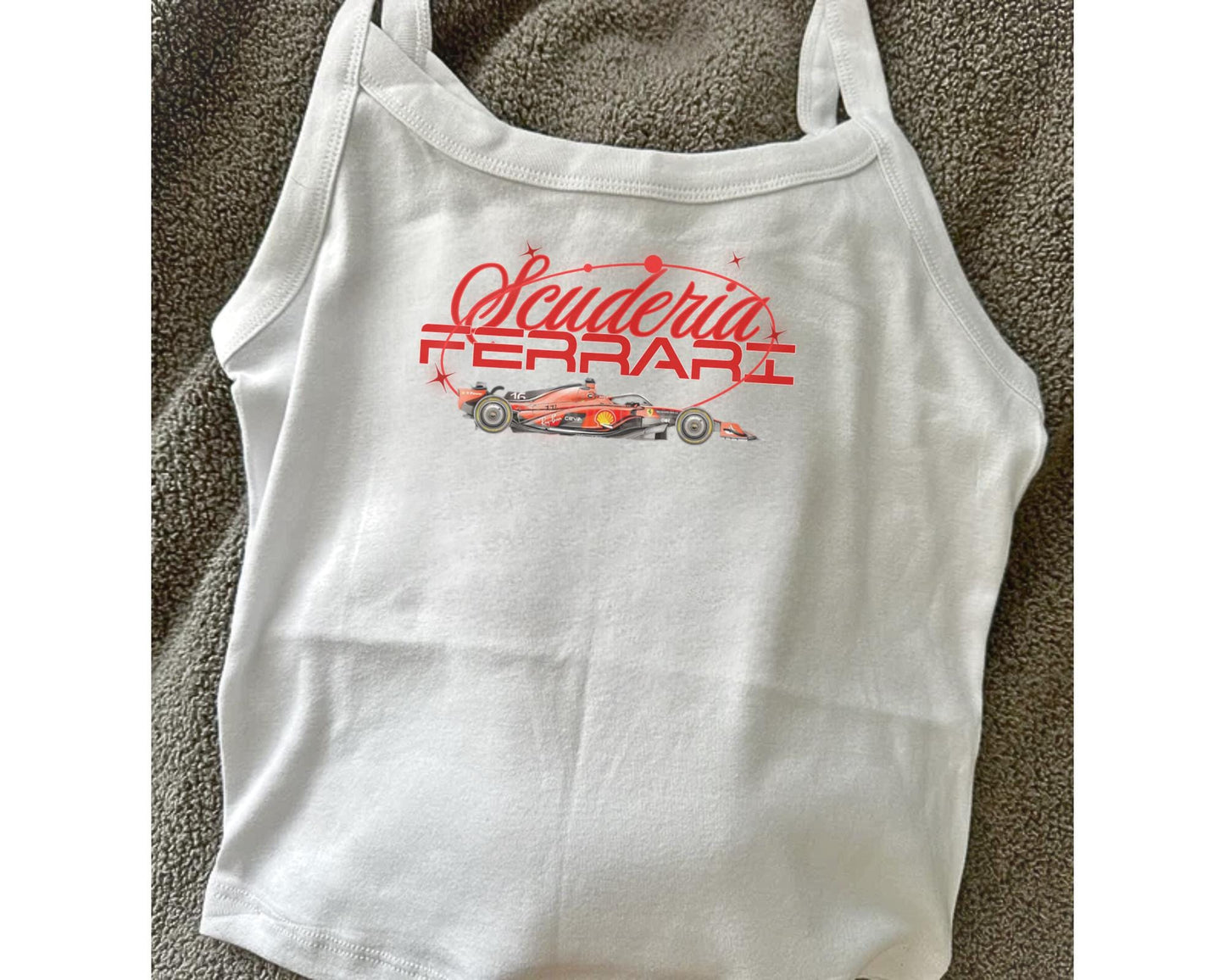 Scuderia Spaghetti Strap Tank