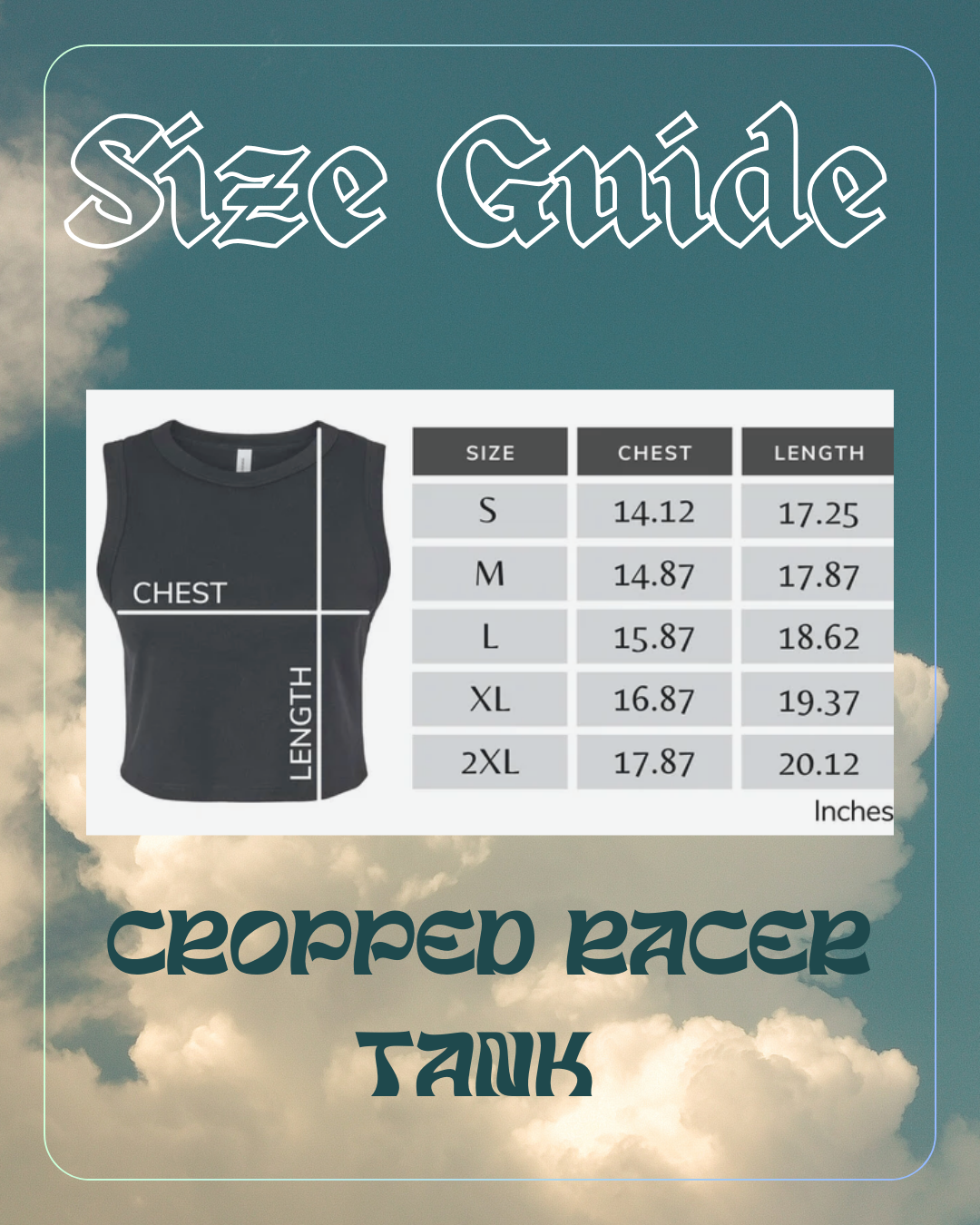 Paddock Club Racer Tank Crop Top